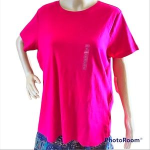 NWT ST JOHN'S BAY STARFIRE WOMENS 1X T-SHIRT